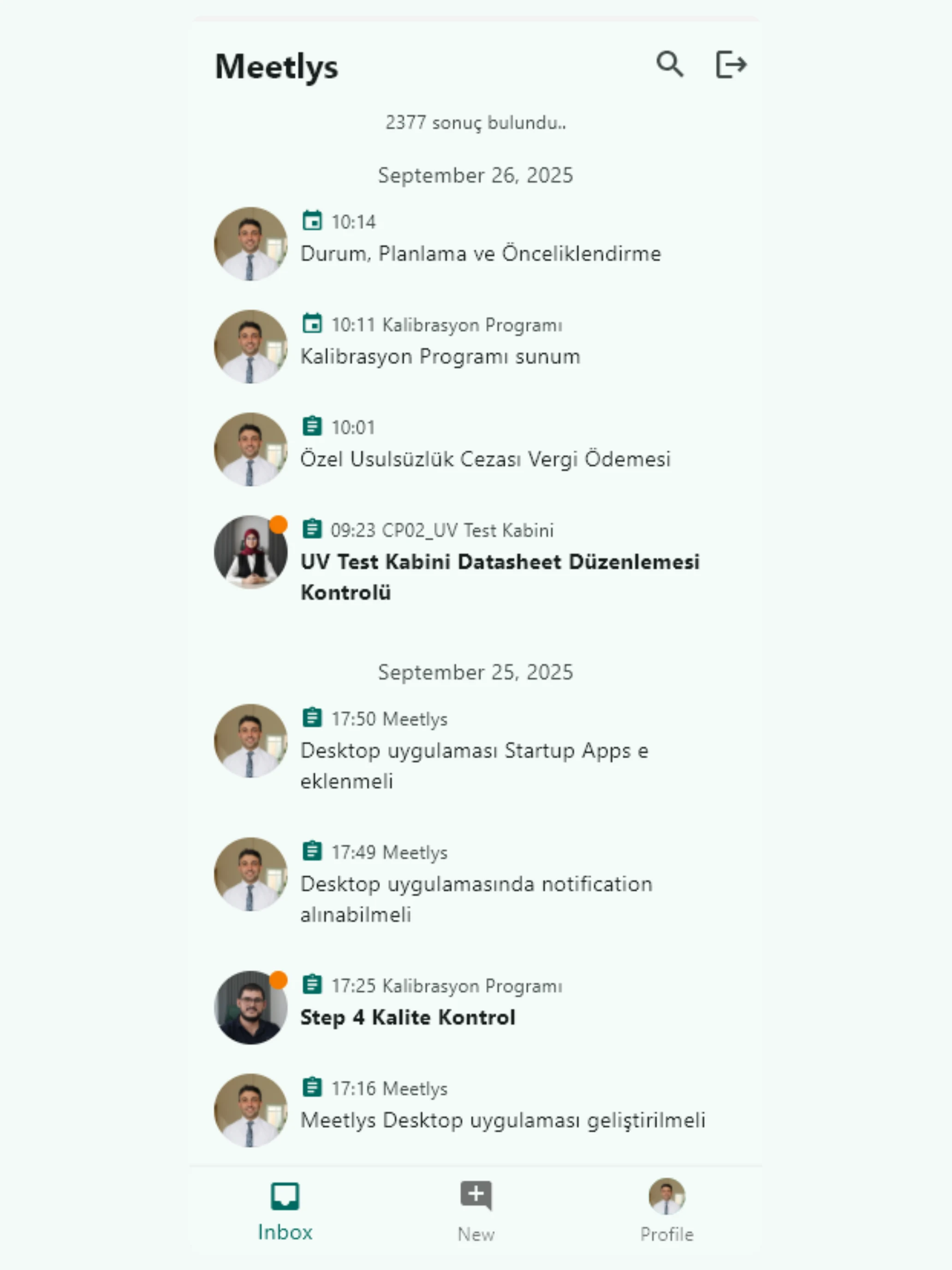 Meetlys screenshot